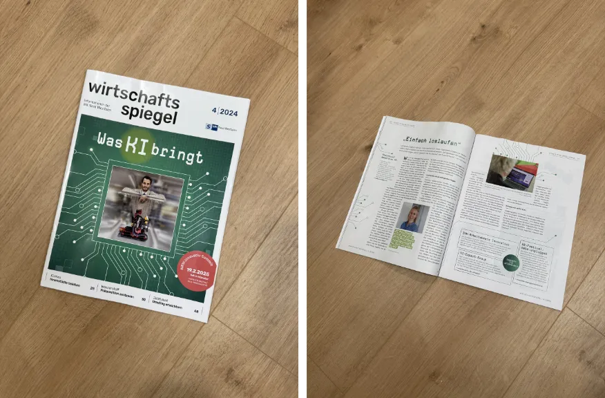 Image showing the article in the current IHK magazine