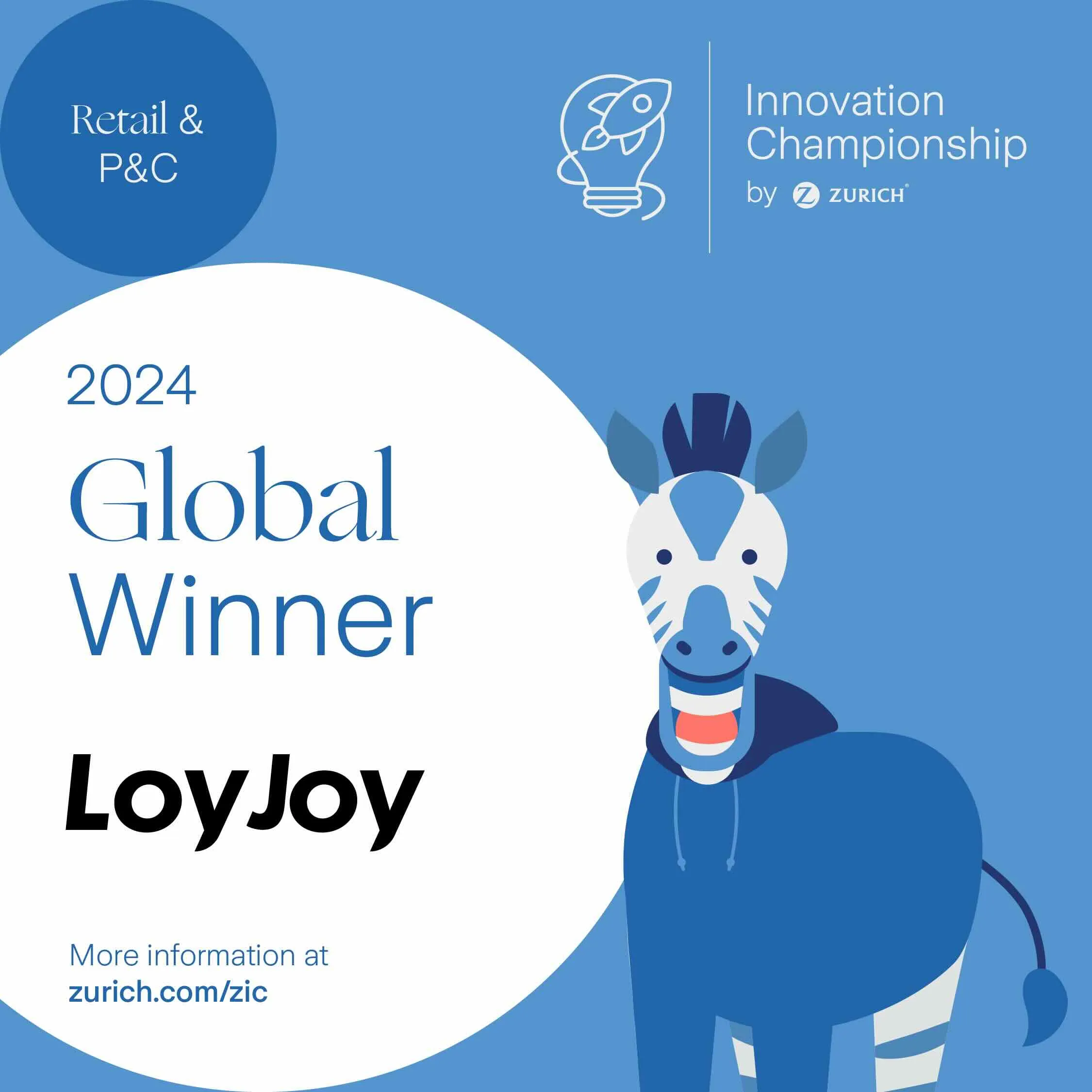 LoyJoy is among the 9 global winners of the Zurich Innovation Championship 2024