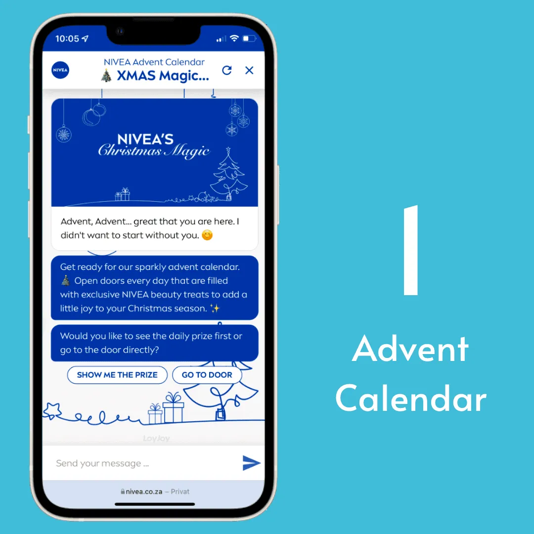 Der NIVEA Südafrika Adventskalender 2021.