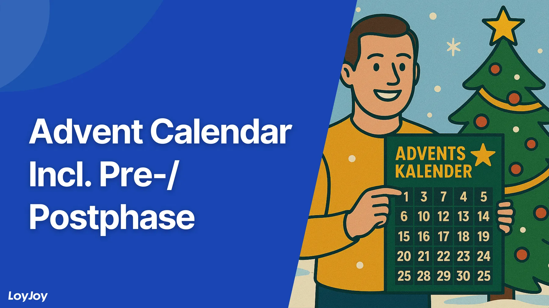 Advent Calendar Template, Pre and Post Phase