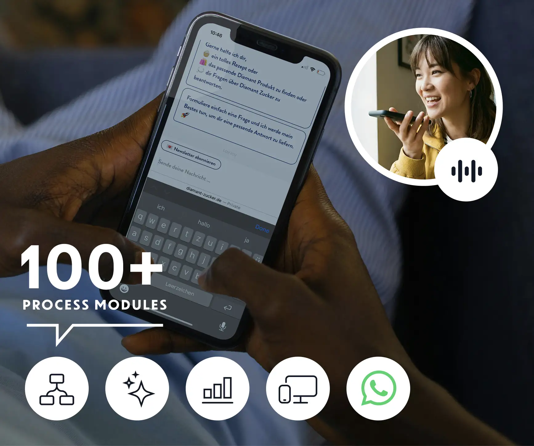 Process Engine with 100+ business modules